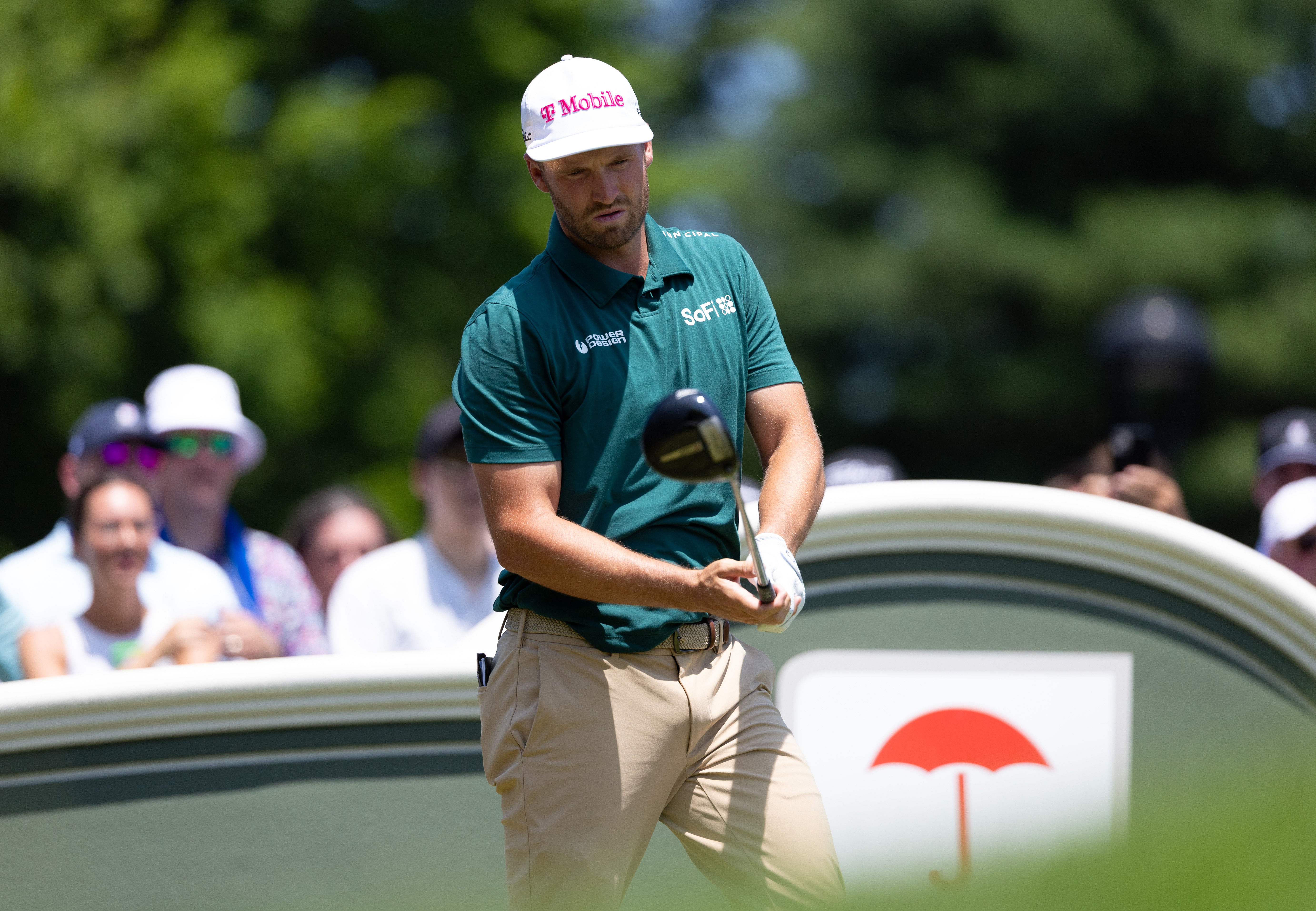 Wyndham Clark at the Travelers Championship (Image via Imagn)